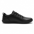 Yoru II barefoot sneaker van premium leer – vooraanzicht in zwart