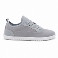 Styx II barefoot sneaker van duurzaam canvas – vooraanzicht in grijs