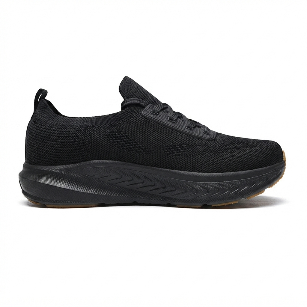 Stratus I barefoot sneaker – vooraanzicht in zwart