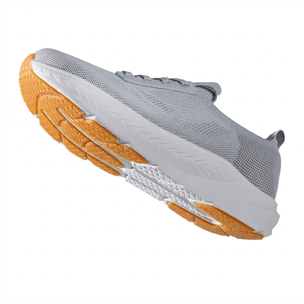 Detail van de flexibele zool van de Stratus I barefoot sneaker